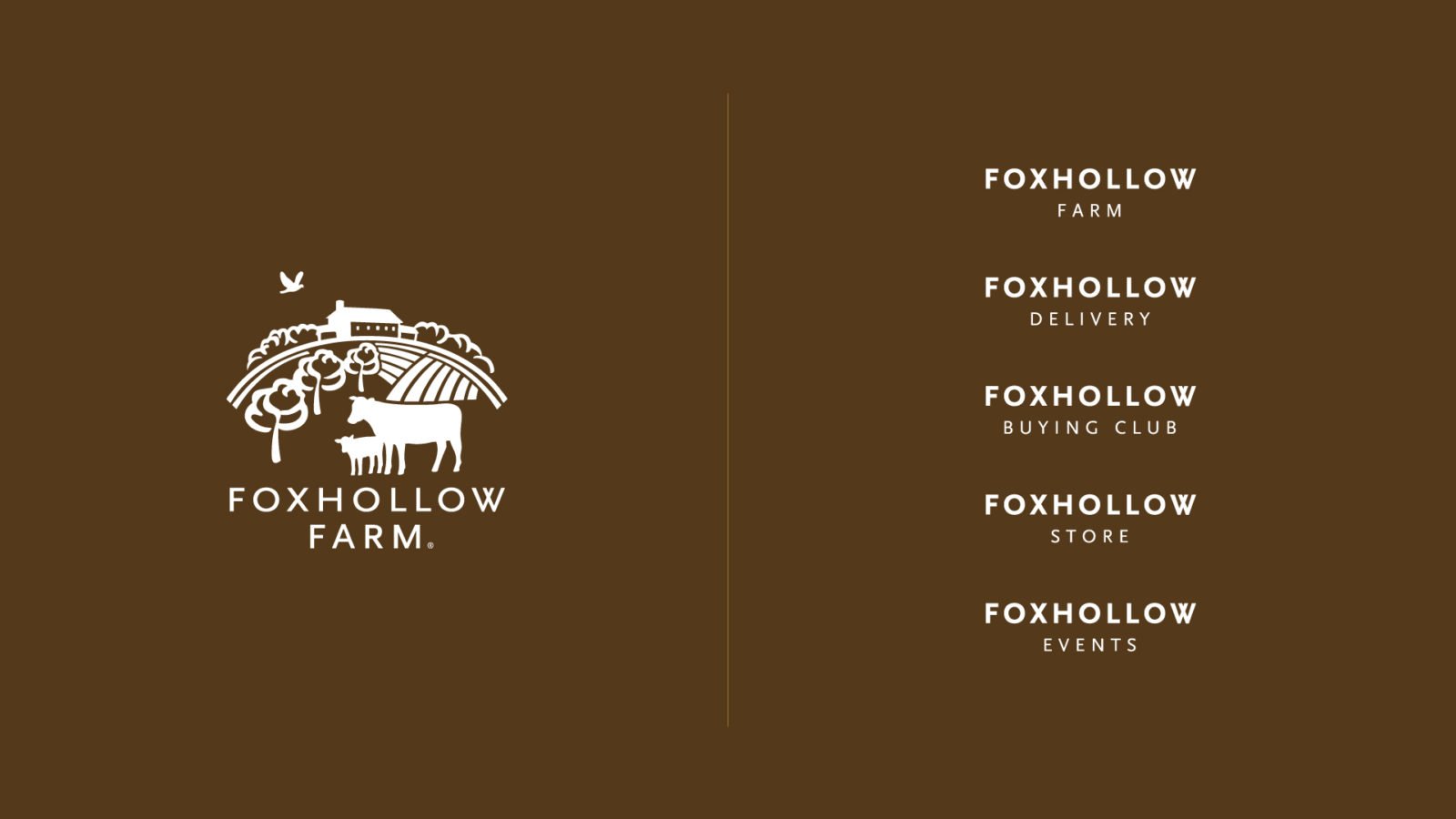 An Identity for Foxhollow Farm Delivery By Bullhorn Creative