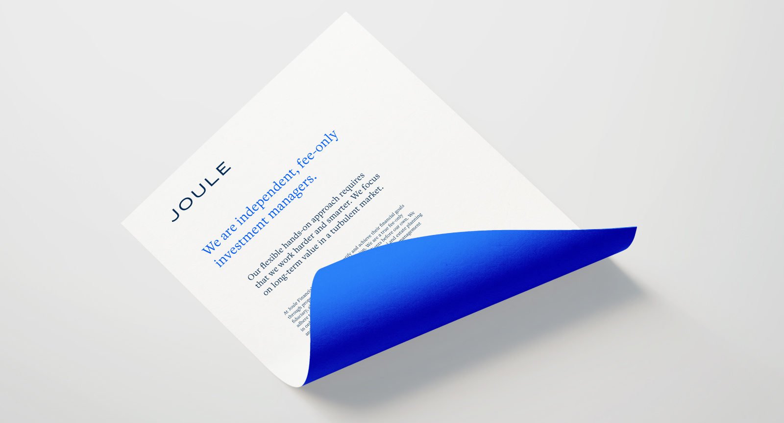 An Identity for Joule Financial By Bullhorn Creative