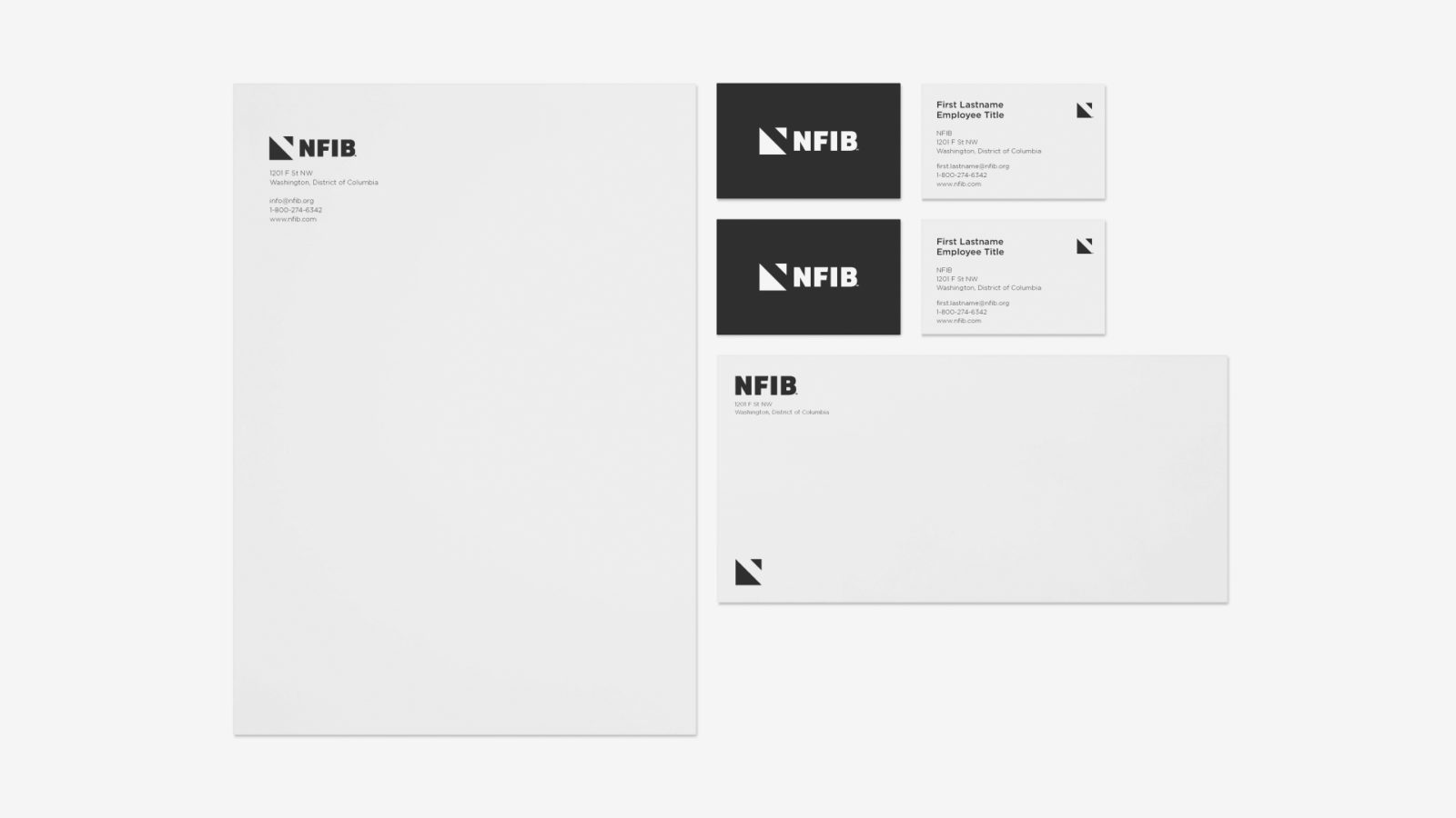 NFIB Independent and Small Business Association Branding and Strategy Stationery