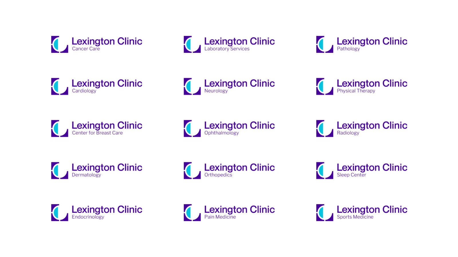 Lexington Clinic Hospital Brand Logo: Branding System