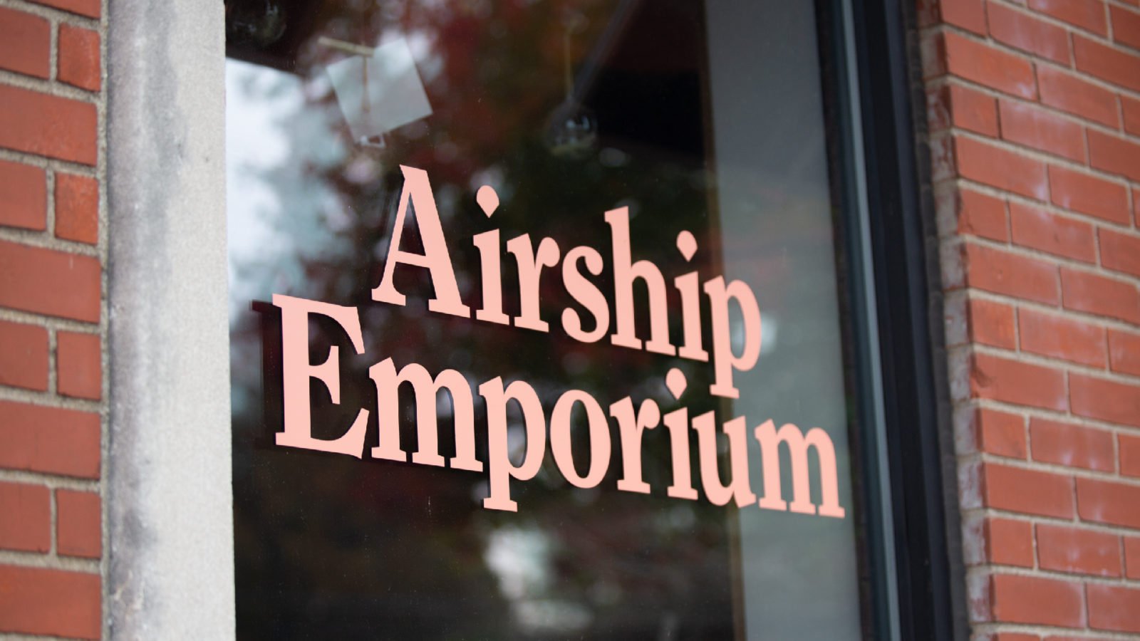 The Opposite Shop: Airship Emporium Door Signage