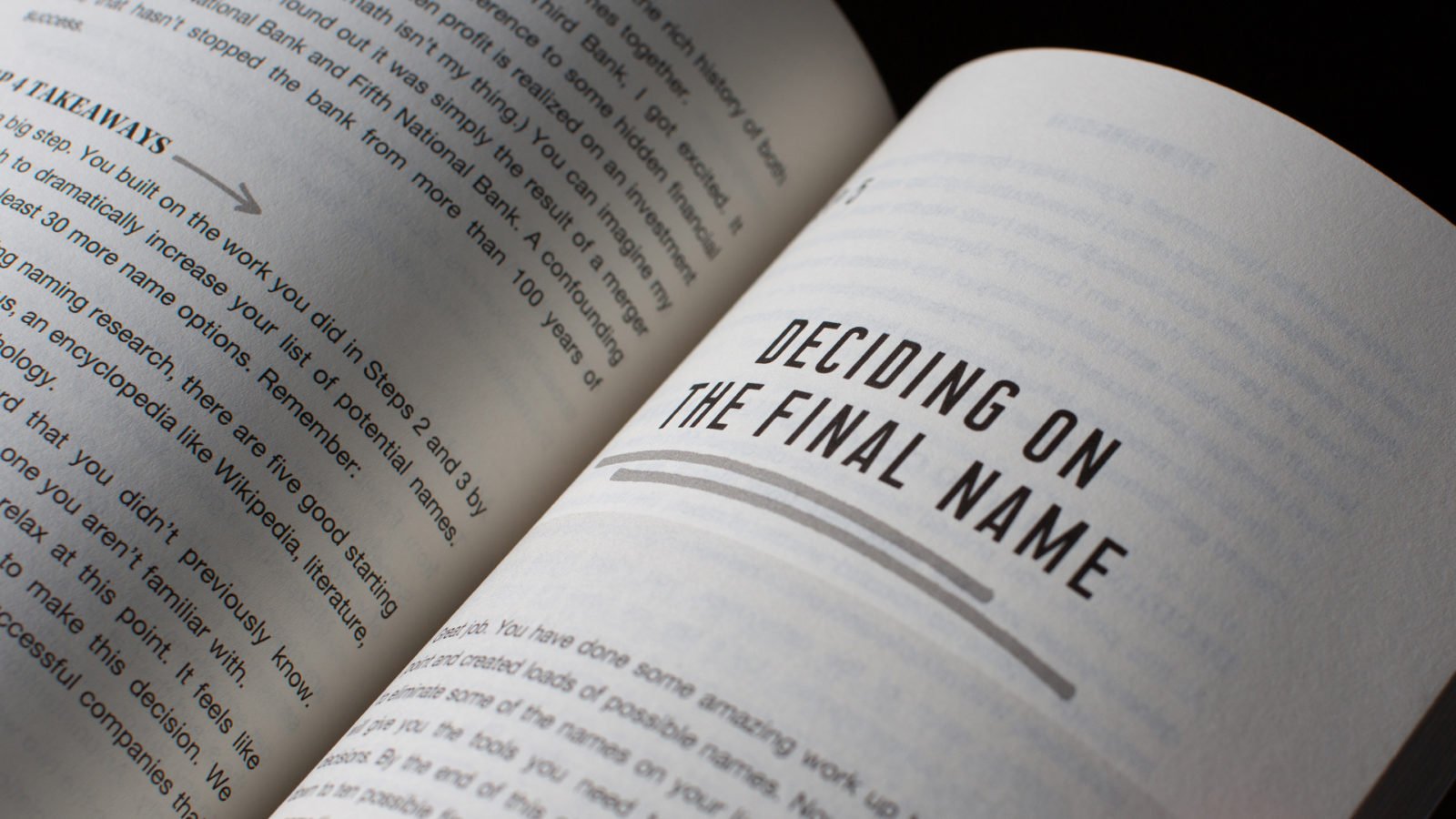 The Naming Book Photography: Open Pages to Deciding on a Final Name