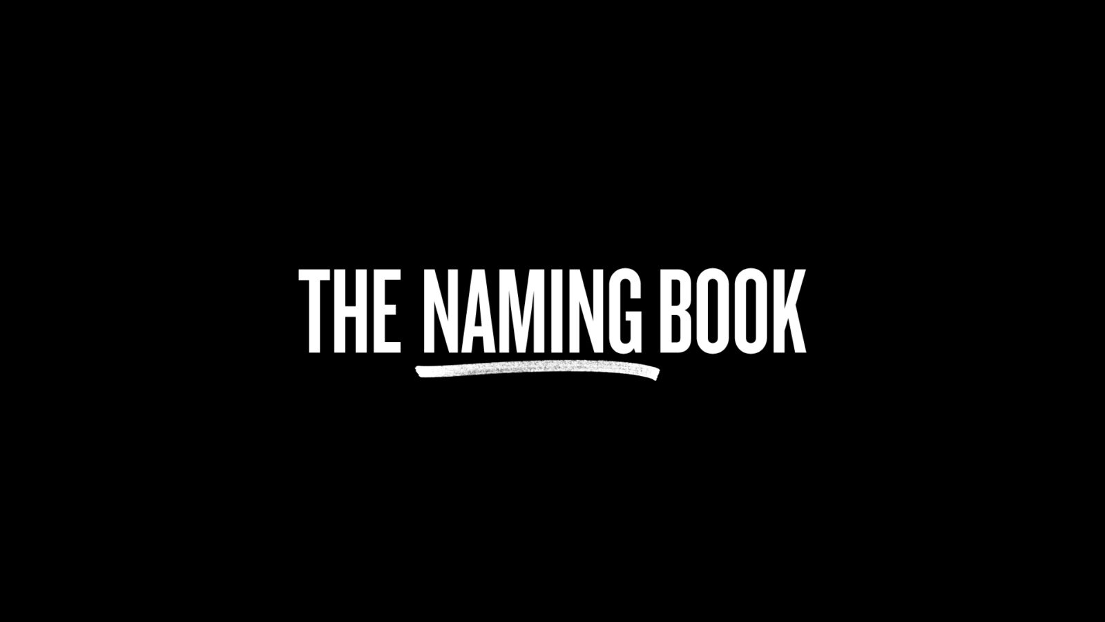 The Naming Book Title Design
