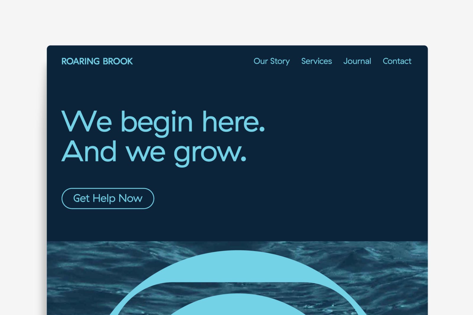 Roaring Brook Recovery Impact Brand Website Design