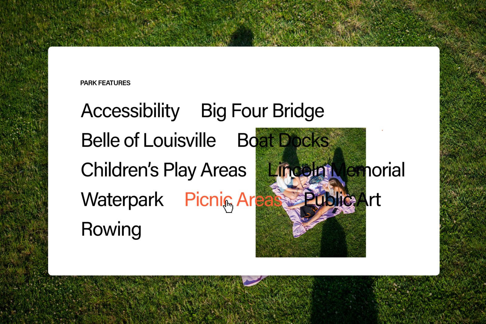 Waterfront Park Brand Website Design