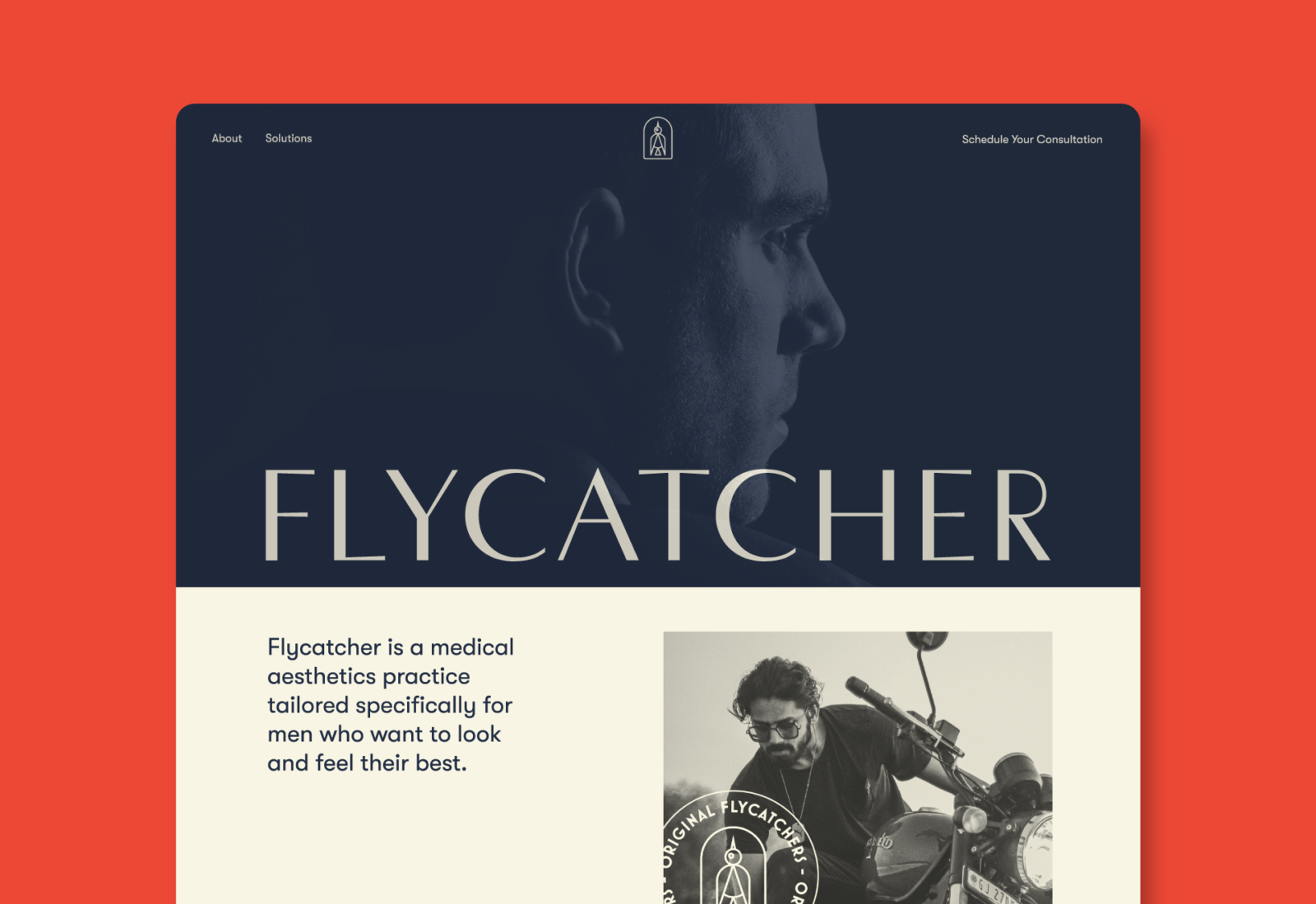 Flycatcher Mens Skincare Brand Website Design