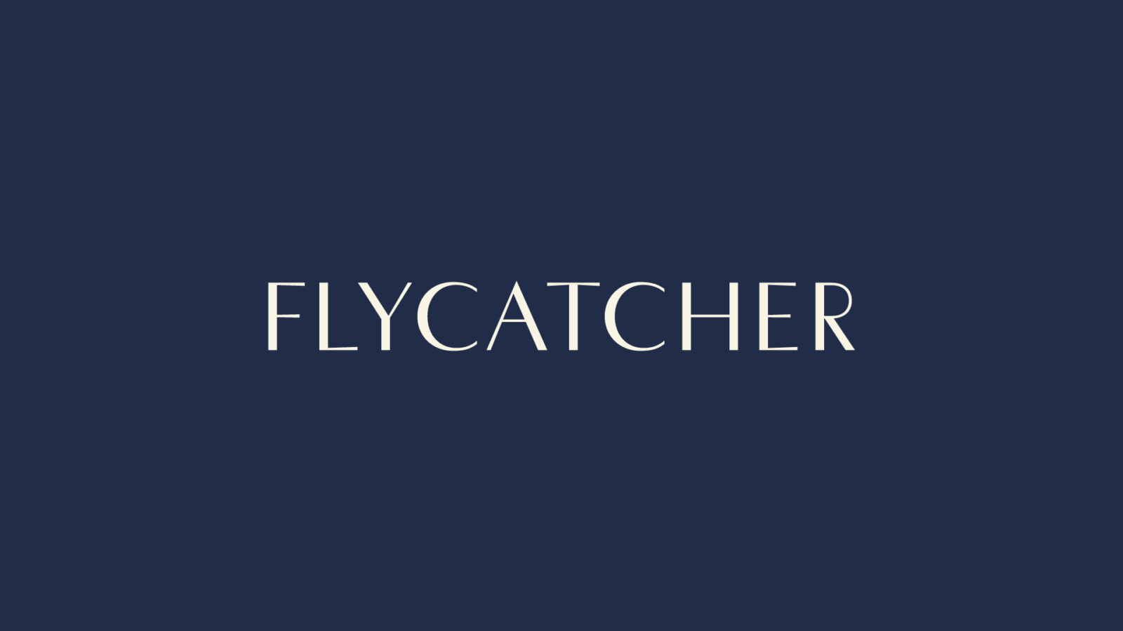 Flycatcher Mens Skincare Brand Typography Logo Design