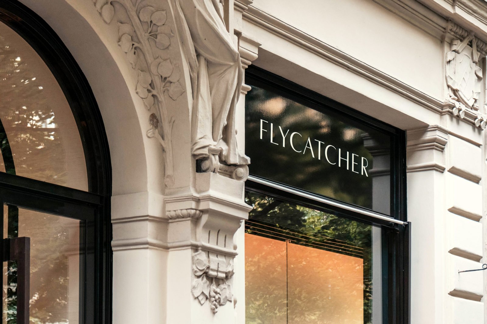 Flycatcher Mens Skincare Brand Storefront Sign Design