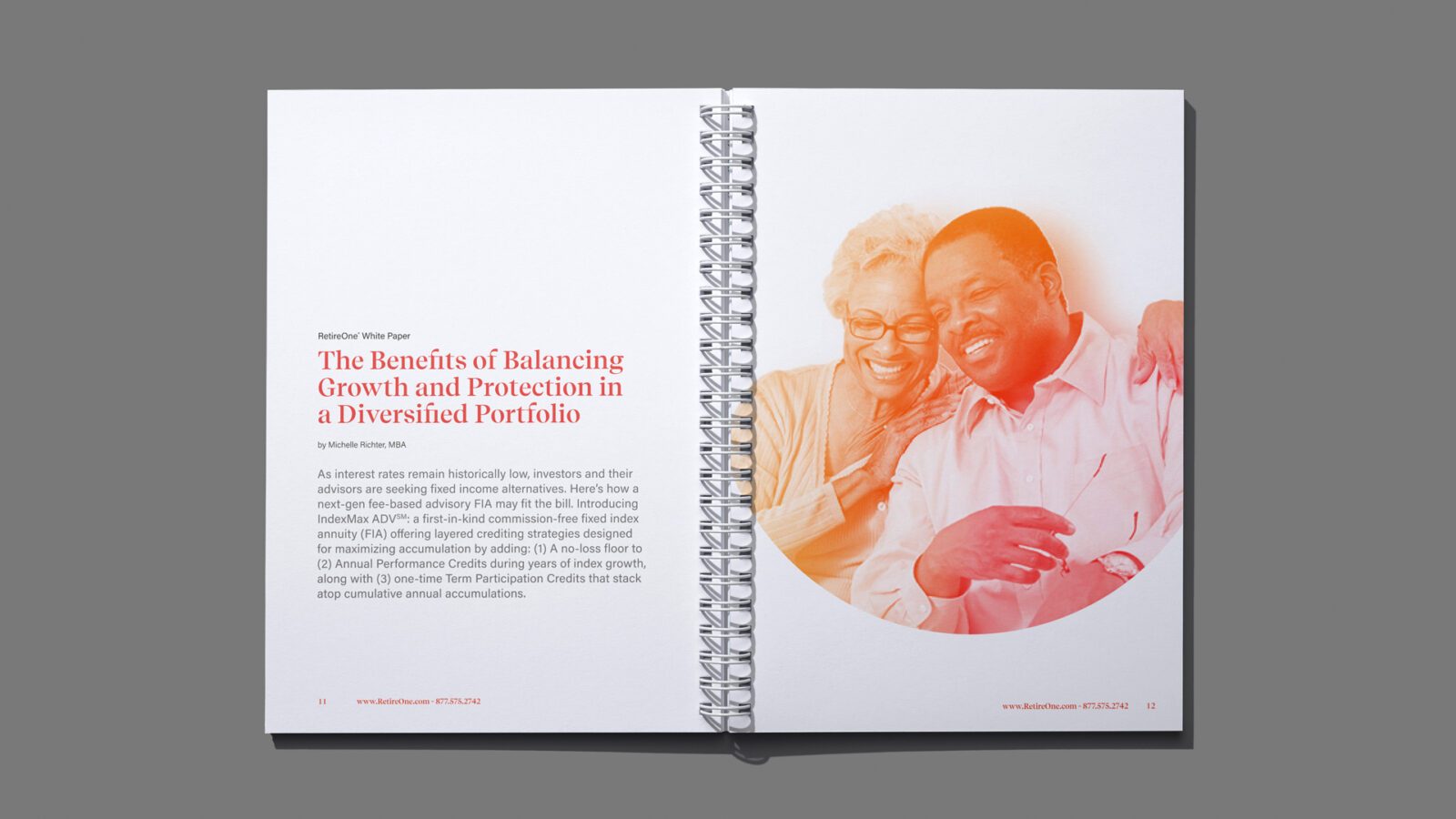 RetireOne Retirement Planning Brand Brochure Design