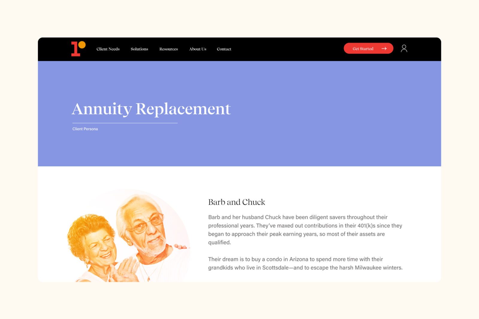 RetireOne Retirement Planing Brand Website Design